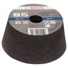 BOSCH Brusný hrnec, kónický - kov/litina 90 mm, 110 mm, 55 mm, 24 1608600232